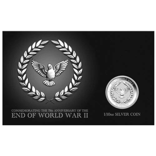 2020 Australian 75th Anniversary The End Of WWII Silver Coin 1/10 oz Card