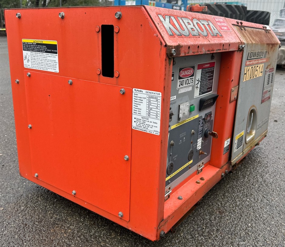 Kubota GL6000 Generator - Diesel - 6.0kva - Burleigh Heads