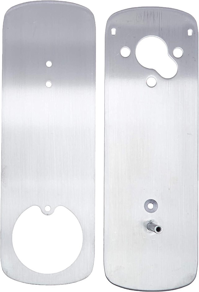 2 X ULTRALOQ Deadbolt Cover Plate for UL3 BT 2 Gen Smart Lock, (Satin Nicke