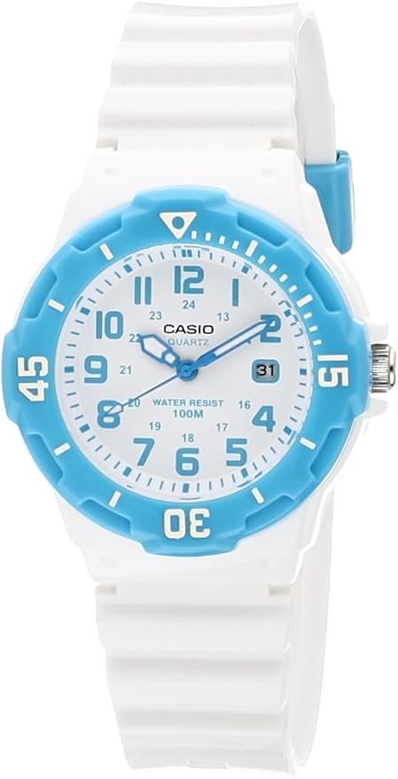 CASIO Girls Analog, Casual Watch, White, bracelet (Lrw200H-2B). NB: Needs b