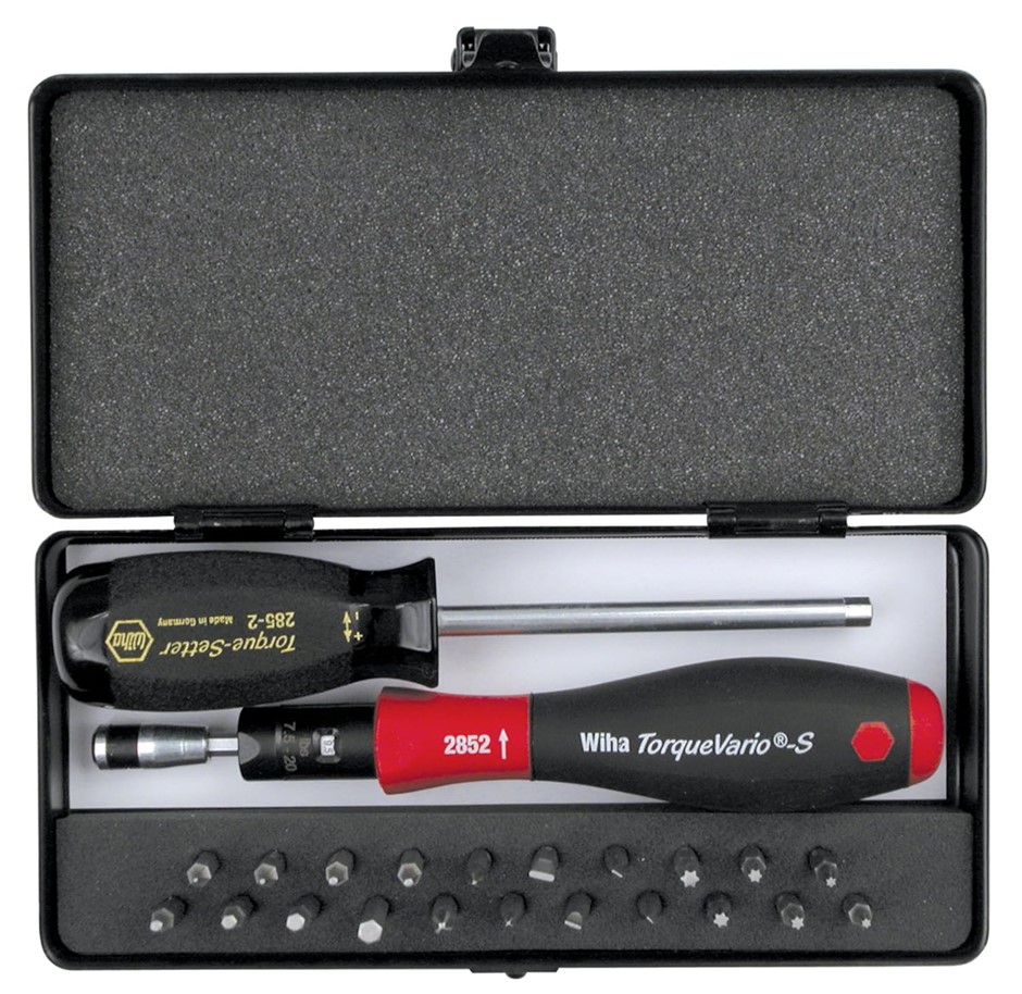 WIHA 24pc TorqueVario-S Micro-Bit Set.