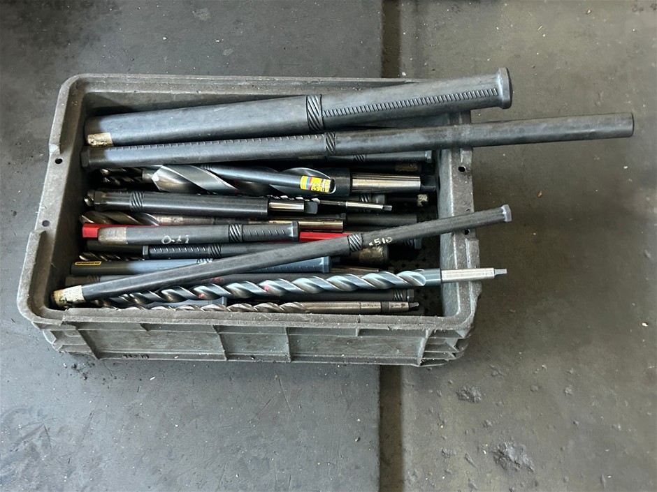 Crate of Assorted Large Trist Drill Bits