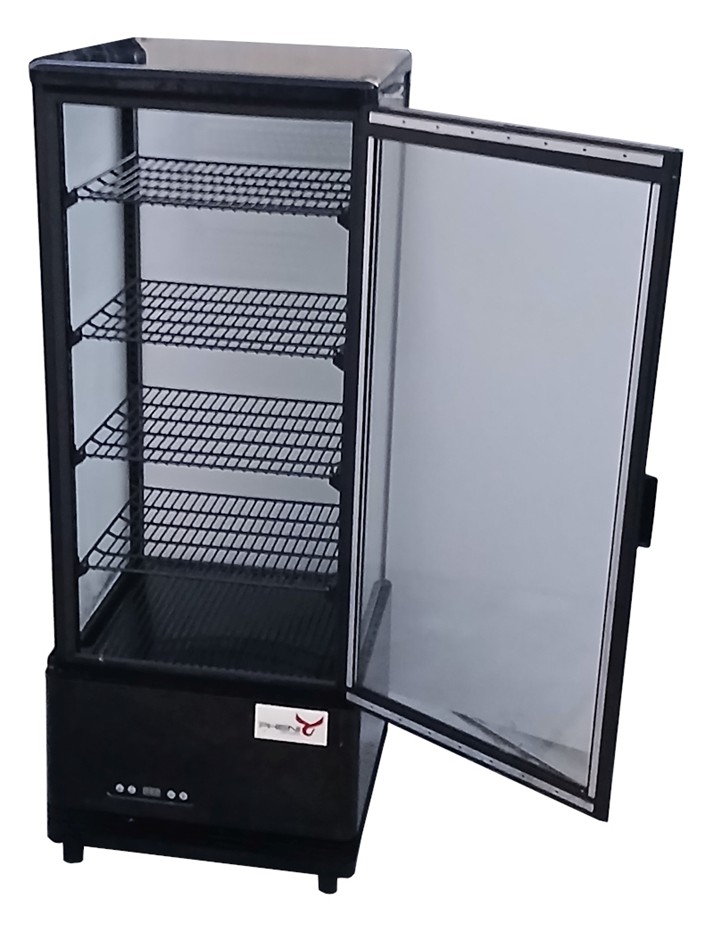 Single Glass Door Commercial Countertop Display Fridge