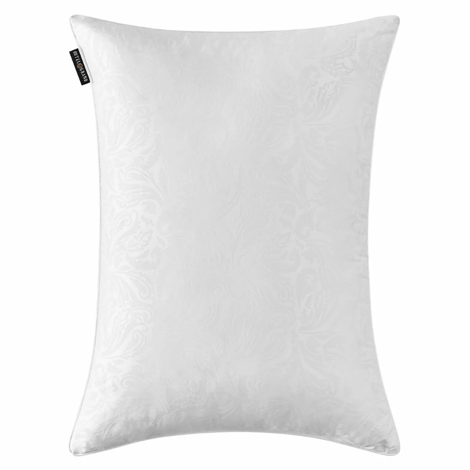 2 x HOTEL GRAND Jacquard Down Soft Alternative Pillows.