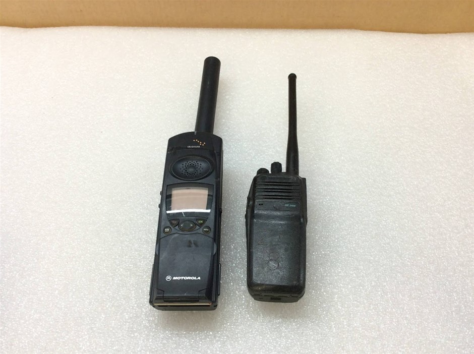 Motorola Iridium Satellite Phone And DP3400 Two-Way Radio (Lot of 2)