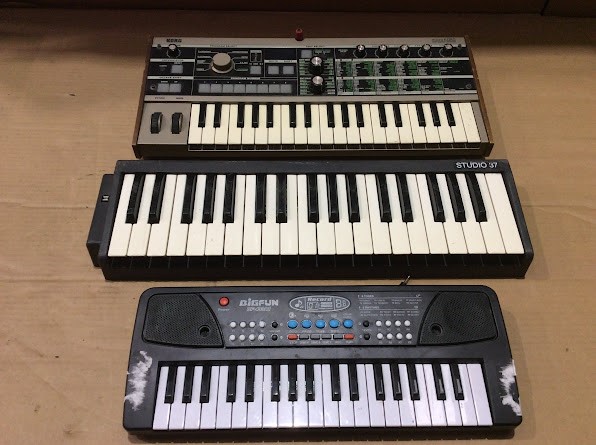 Korg microKORG&Bigfun & Fatar Studio 37 Electronic Keyboard (Lot of 3)
