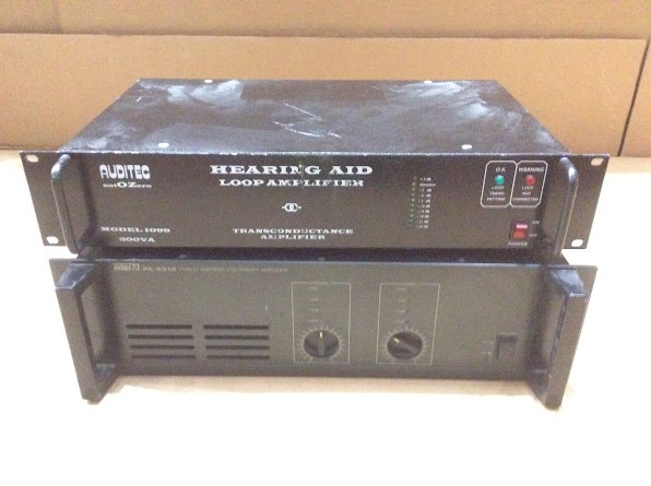 Power Amplifier & Auditec autoZero 1099 Loop Amplifier (Lot of 2)