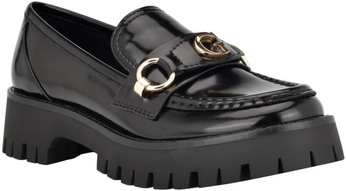GUESS Women's Almost Loafer, Size 8US, gwALMOST. NB: Well used.