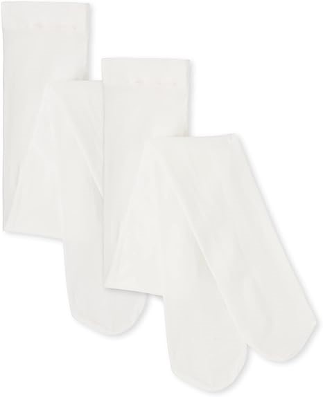 3 x 2-Pack THE CHILDREN'S PLACE Girl's Tights, Size 12-14, Cloud, 3011369.