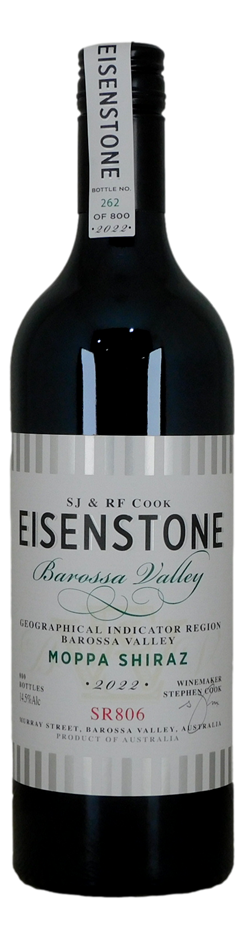 Eisenstone Moppa Shiraz 2022 (6x 750mL), SA.