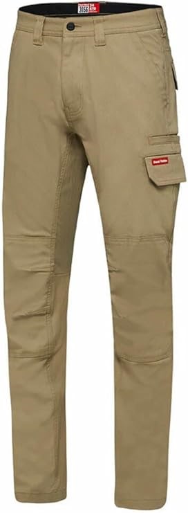 HARD YAKKA Men's 3056 Stretch Canvas Cargo Pant, Khaki, Size 112 Stout, Y02