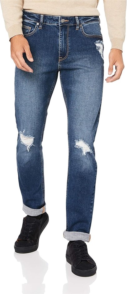 RIDERS BY LEE Men's R2 Slim and Narrow Jean, Lucid Blue, Size 29R, R/500829