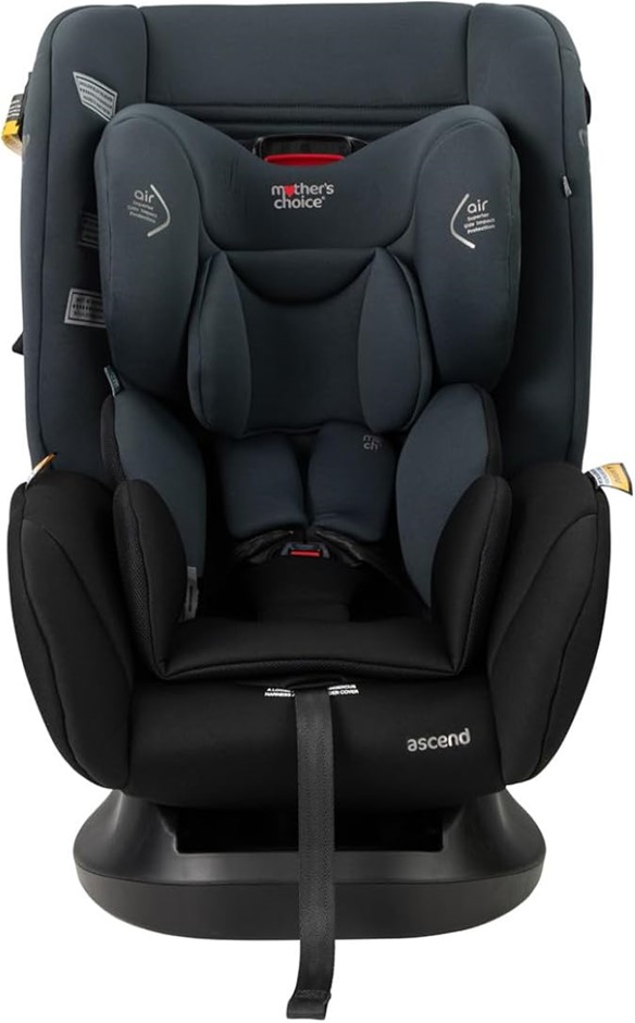 MOTHER'S CHOICE Ascend Convertible Car Seat-Titanium Grey, Most Compact 0-8