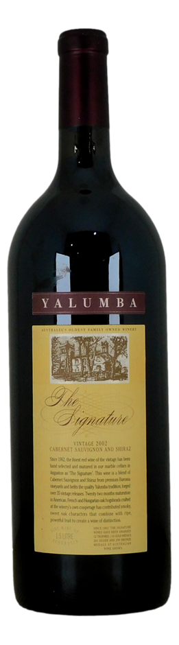 Yalumba The Signature 2002 (1x 1.5L), SA.