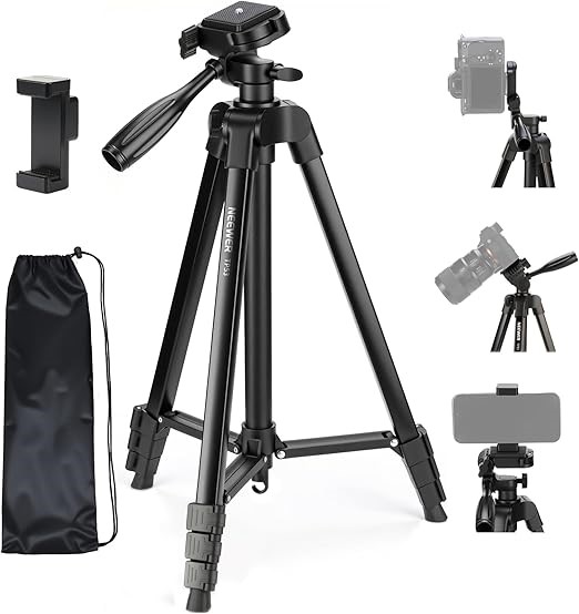 NEEWER Entry Level Version Tripod for Cell Phone & Camera, Metal Lightweigh
