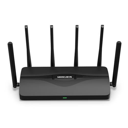 MERCUSYS BE9300 Tri-Band Wi-Fi 7 Router, 320 MHz, 4K QAM, 6 GHz, MLO, Full