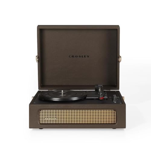 CROSLEY Voyager Bluetooth Portable Turntable - Cocoa. NB: Minor Use. Missin