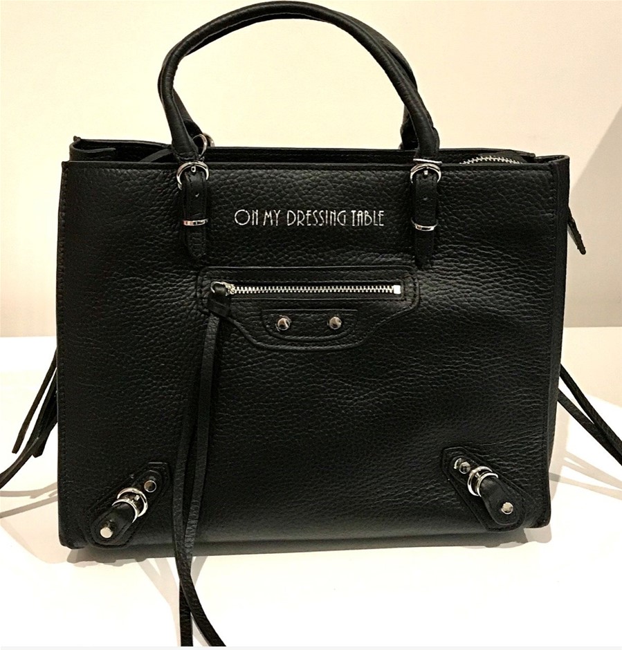 On my Dressing Table, Jean Harlow Handbag, Black.