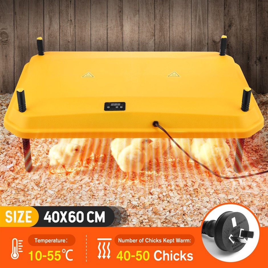 Chick Brooder Heating Plate Warmer Chicken Coop Brooding Heater 40x60cm