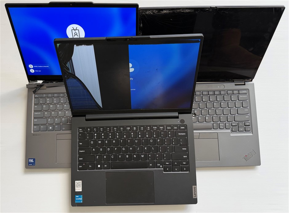 Lenovo ThinkPad L13 / Lenovo K14 G2 IRU Laptops - For Parts (Lot of 3)