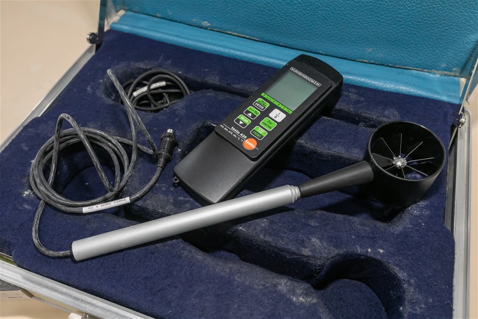 Hot Wire Anemometer with Vane Accessory & Multi Modal Parameters with Case