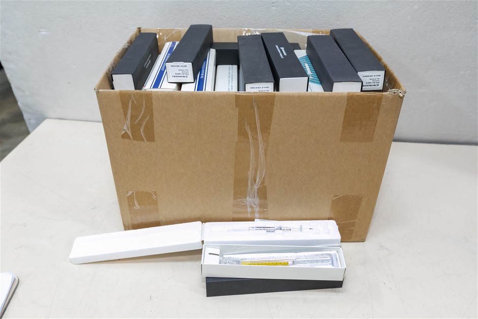 Chromatography Syringes Assorted Sizes and Types
