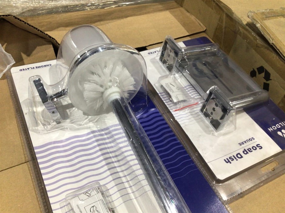Large Qty of Soap Dishes & Toilet Brushes, Pallet