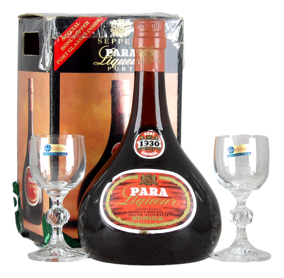 Seppelt Para Liqueur Port No.1930 Bonus 2x Port Glasses (1x 1 PT 6 FL OZ)  