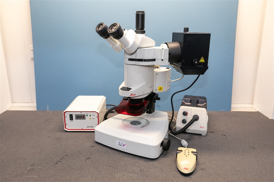 Microscope high-end stereo trinocular Fluorescence with apochromatic optics