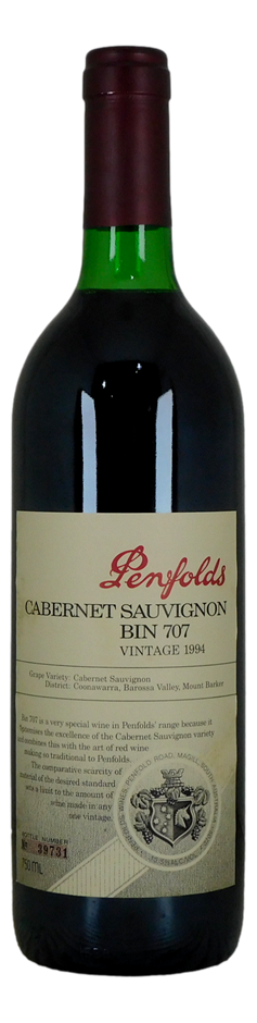 Penfolds `Bin 707` Cabernet Sauvignon 1994 (1 x 750mL), SA.