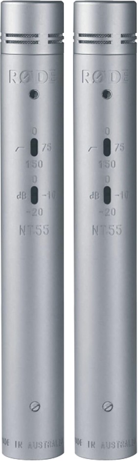 RODE NT55 Multi-Pattern Condenser Microphones, Matched Pair. Buyers Note -