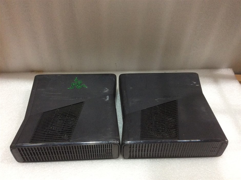 Microsoft Xbox 360 S Model 1439 Game Console (Lot of 2)