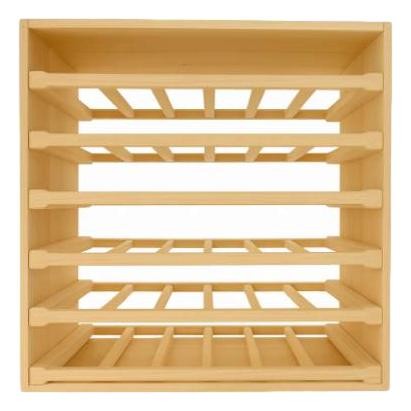 36 Bottle Drawer Bordeaux in Pine Natural Finish