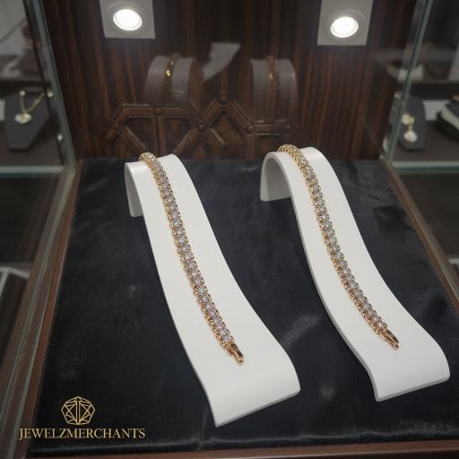 22K/Italy Rose Gold Filled Bracelet -(stamped 22K/Italy)