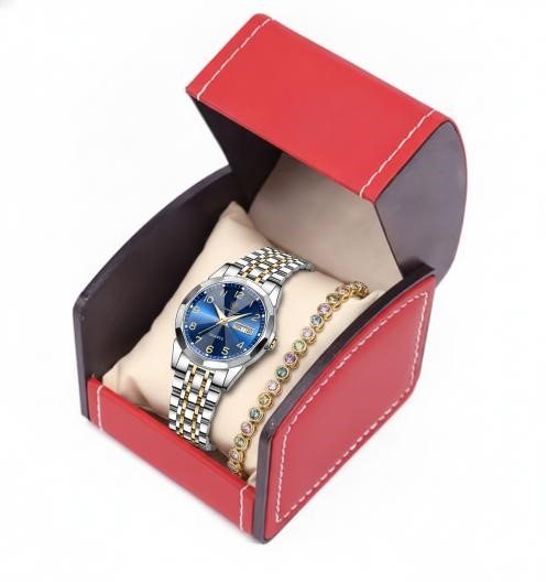 High Quality Simulated Diamond Women's Poedagar Watch-include box