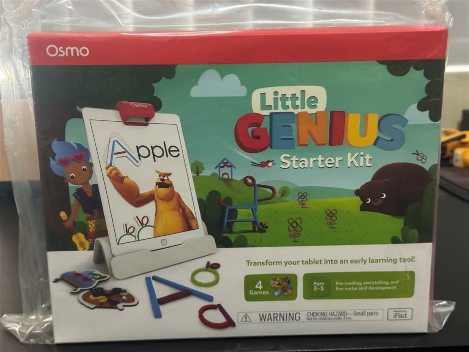1 BOX OF OSMO LITTLE GENUIS EDUCATIONAL GAMES 8 GAMES PER BOX