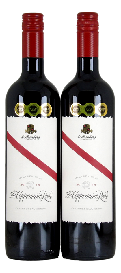 d'Arenberg Coppermine Road Cabernet Sauvignon 2014 (2x 750mL), McLaren Vale