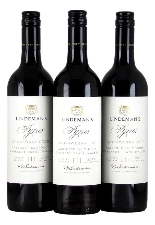 Lindeman's Pyrus Cabernet Blend 2013 (3x 750mL), Coonawarra