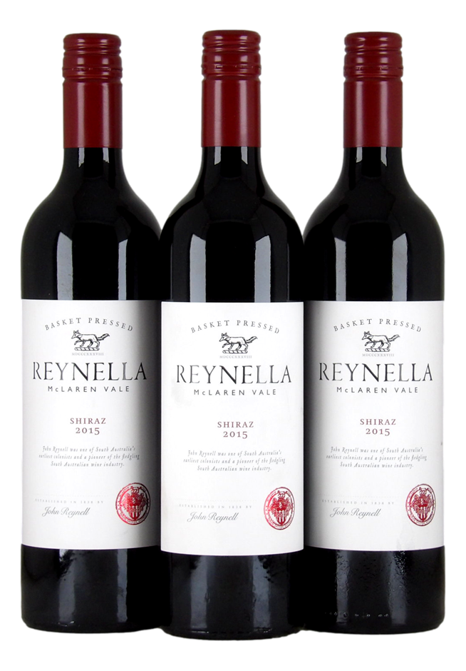 Reynella Basket Pressed Shiraz 2015 (3x 750mL), McLaren Vale