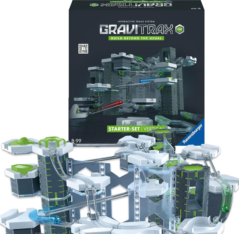 GraviTrax PRO – Starter-Set Vertical 152 Pieces, Screen-Free STEM Marble Ru
