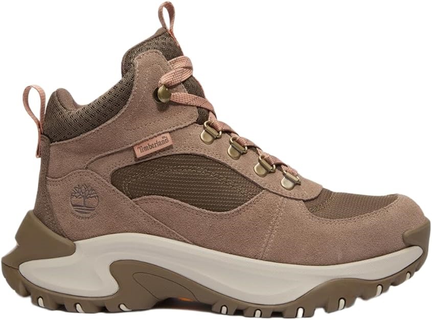 Timberland Women's Motion Maddsen Mid Lace Waterproof Hiking Boot, Taupe Su