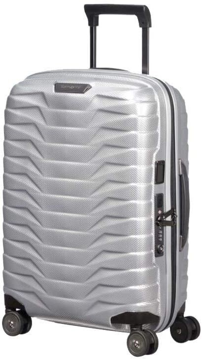 SAMSONITE Proxis Suitcase, 55cm, Silver.