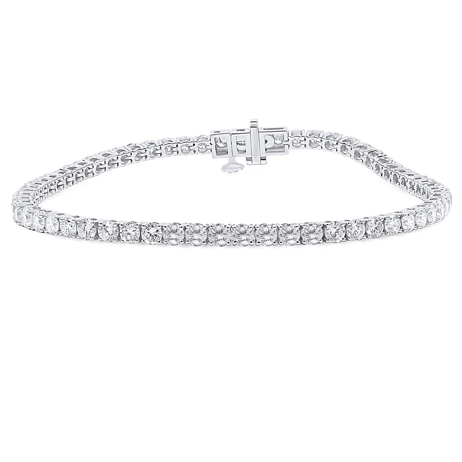 5.02 Carats sterling silver lab grown diamond Tennis Bracelet
