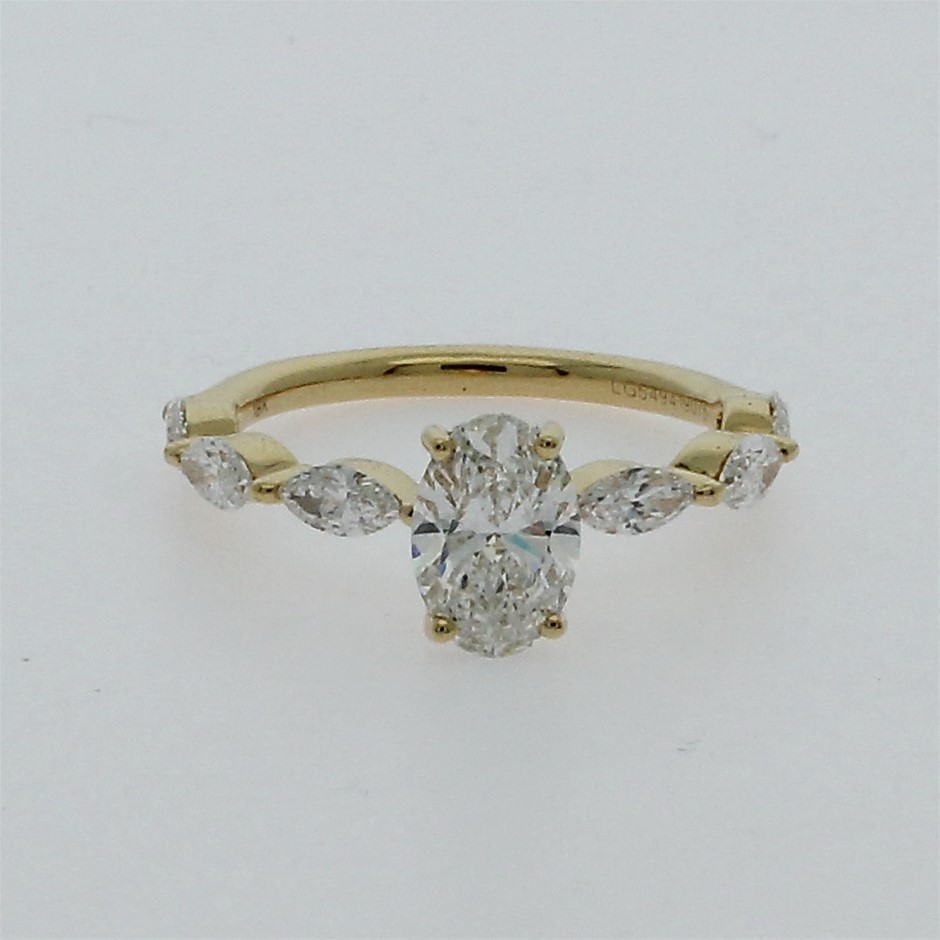 1.88 Carats Diamond Engagement ring IGI certified