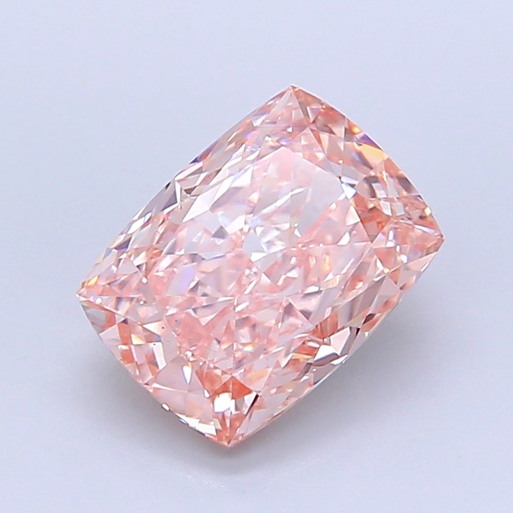 4.01 Carat Cushion Cut Diamond  Fancy Vivid Pink /VVS2