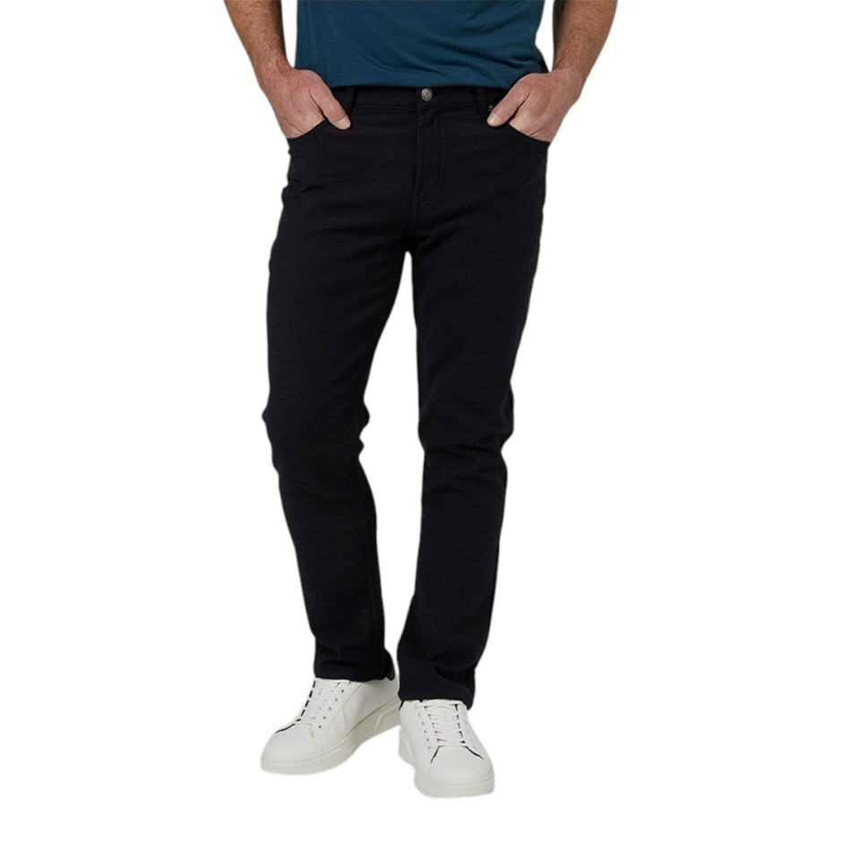 32DEGREES Men's Slim Straight Sweatpant Jean, Size 36x30, 70% Cotton, Black
