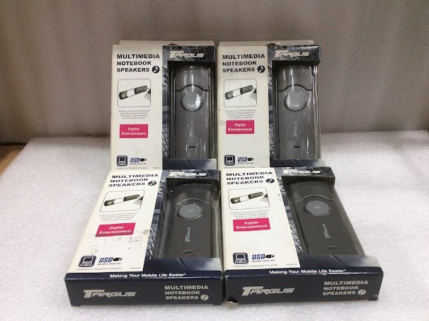 Targus AWM04AP Multimedia Notebook Speakers - New (Lot of 4)