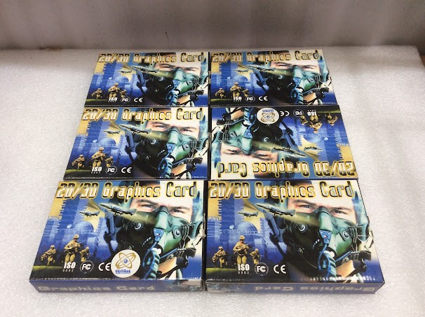 Mix Brand and Model 2D/3D Graphics Card - New (Lot of 6)