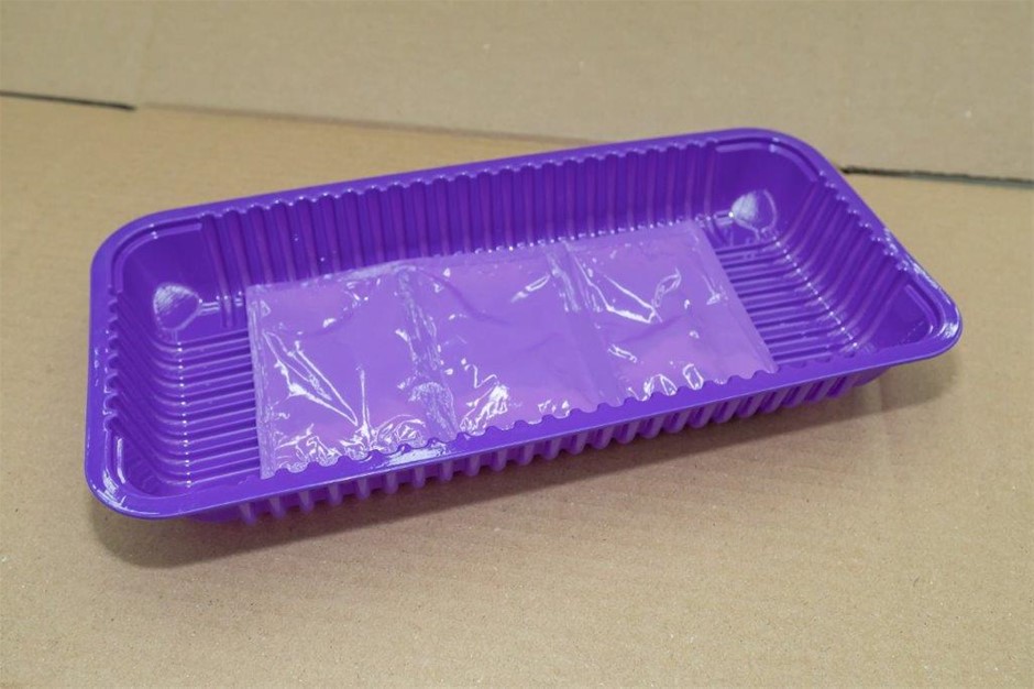 Eco Food-PaK 13X6X40 Purple PET Turn Edge Purple Trays Unused in Boxes