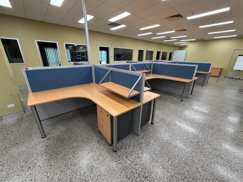 12 Station Office Work Module Center
